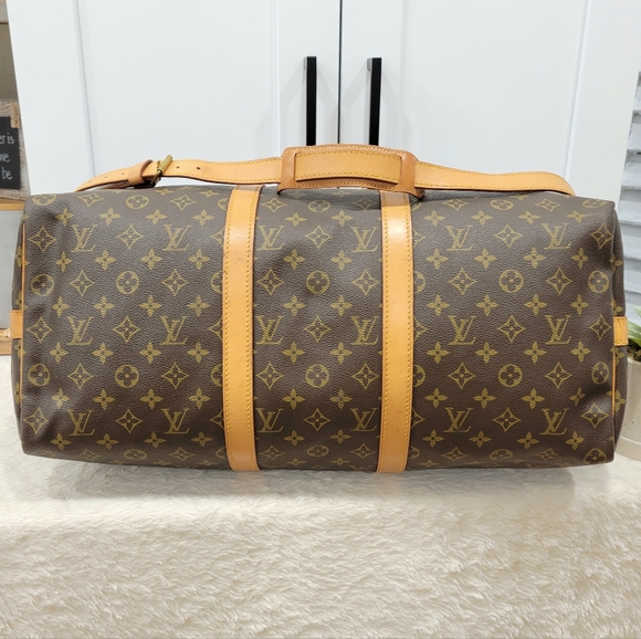 🩷LOUIS VUITTON Keepall 50 Bandouliere w/ Strap Travel Bag - Picture 10 of 16